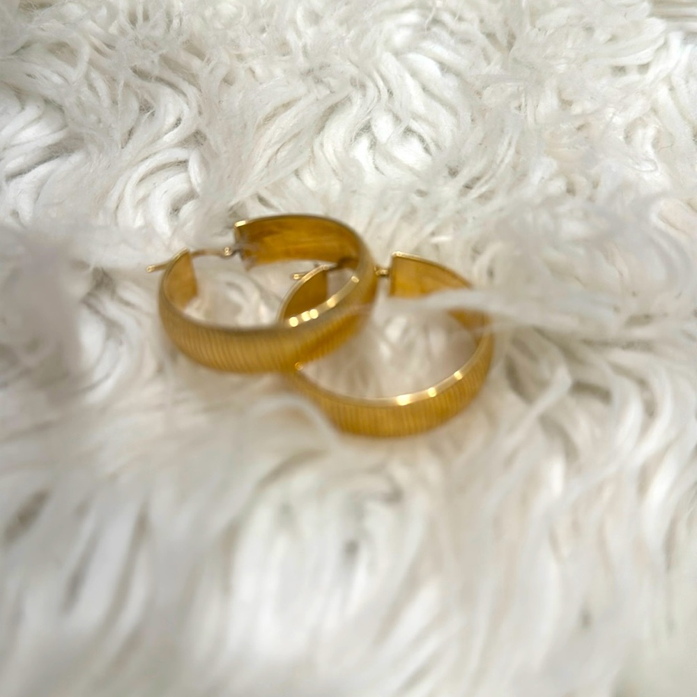 14k pure gold earrings